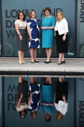 Mrs Foster with, from left, Jackie Henry, senior partner, Deloitte, WIB CEO Roseann Kelly and chair Imelda McMillan, partner at OReilly Stewart Solicitors