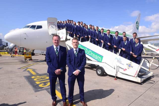 The Northern Ireland team jetted off to France last week
