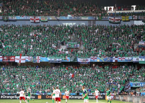 Northern Ireland fans during Sundays Euro 2016