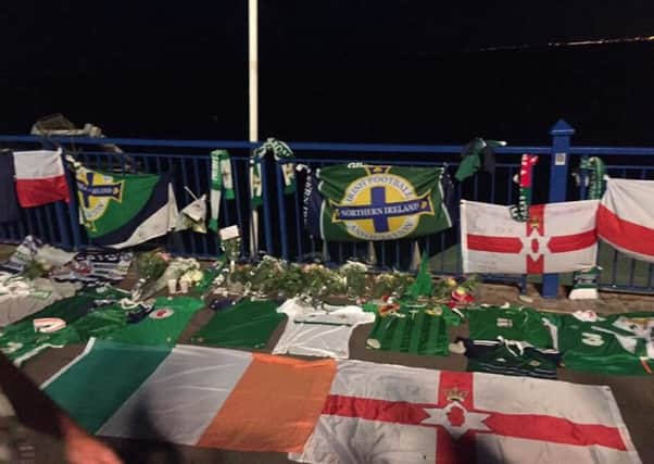 Tributes left in Nice for the tragic fan