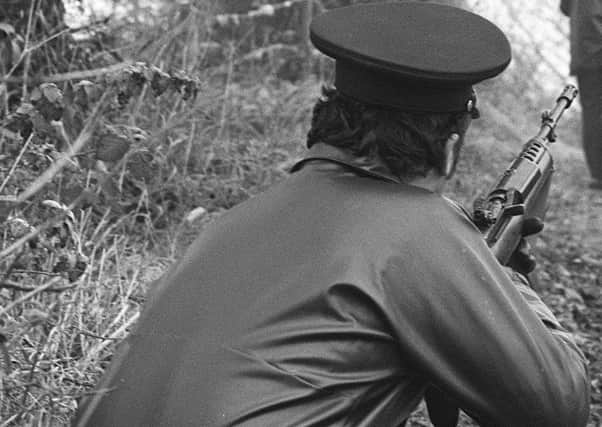 An RUC officer during the Troubles