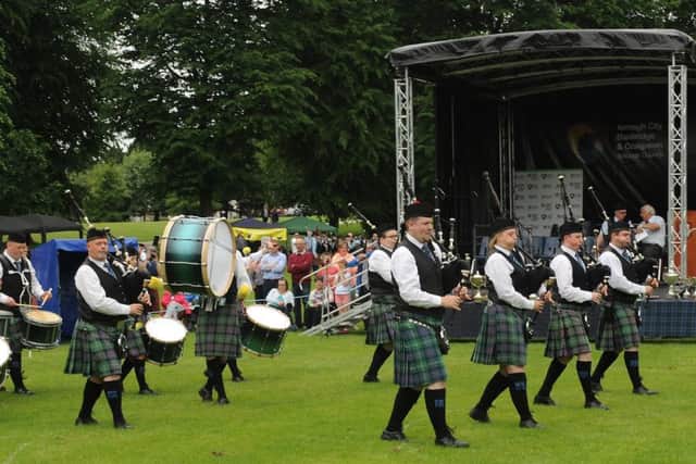 Colmcille Pipe Band, winners of grade 3a