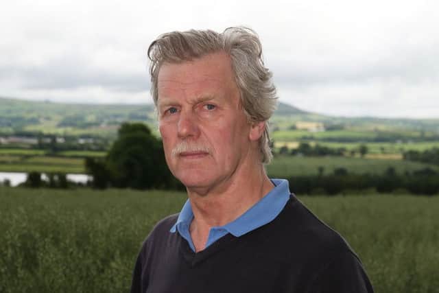 Farmer Robert Moore, pictured on his farm outside Londonderry, said 'a lot of nonsense' has been talked about the impact of Brexit on the border