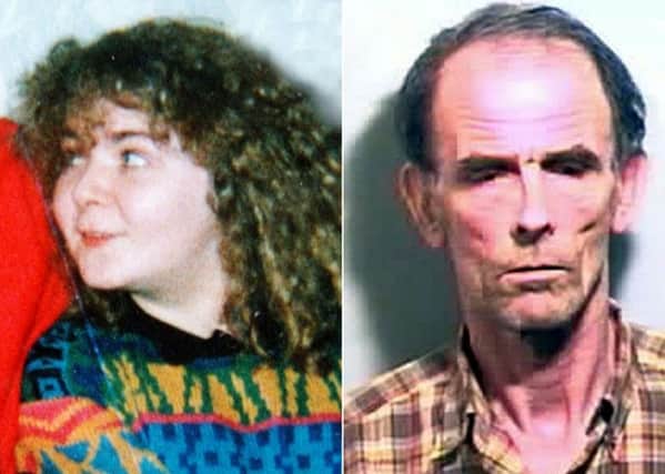 Arlene Arkinison, who disappeared in 1994, and, right, paedophile Robert Howard