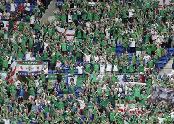 Northern Ireland fans at the Euros