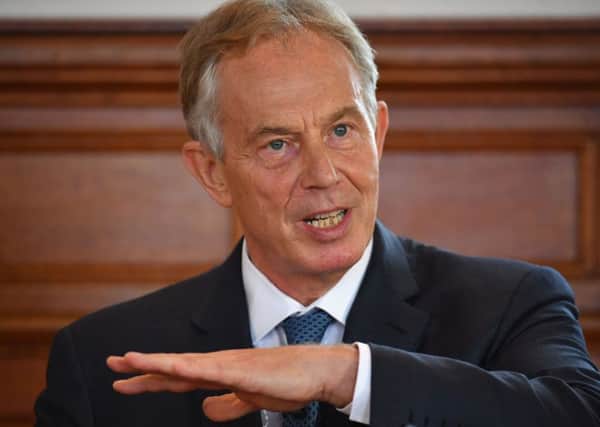File photo dated 9/6/2016 of Tony Blair  who said Brexit made him "sad for our country, for Europe, for the world" as he hit out at Jeremy Corbyn's Labour campaign