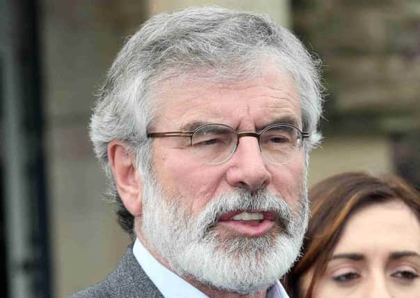 Gerry Adams said the DUP should respect Northern Ireland's vote to stay in the EU