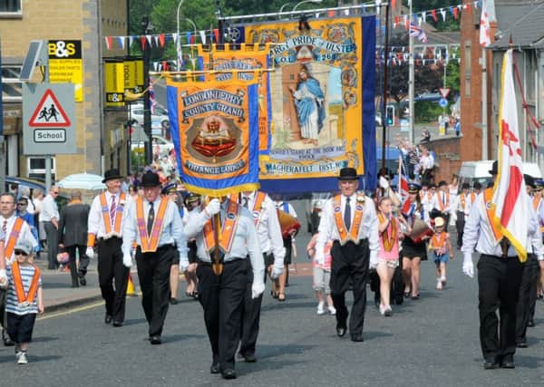 Magherafelt District leading the annual Twelfth procession