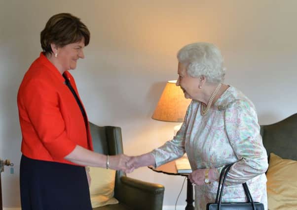 Her Majesty the Queen meets NI First Minister Arlene Foster today (Monday) at Hillsborough Castle