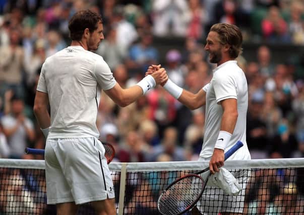 Andy Murray following victory over Liam Broady