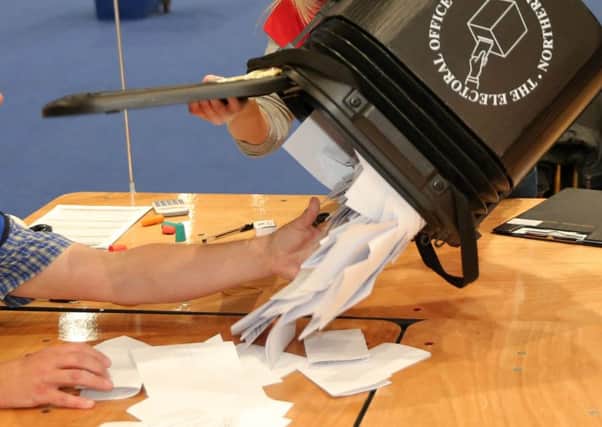 Ballots pile up in the referendum, which resulted in a Leave outcome