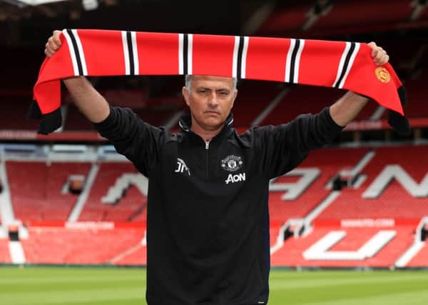 New Manchestern Unitedn manager Josen Mourinho was unveiled at Old Traford yesterday