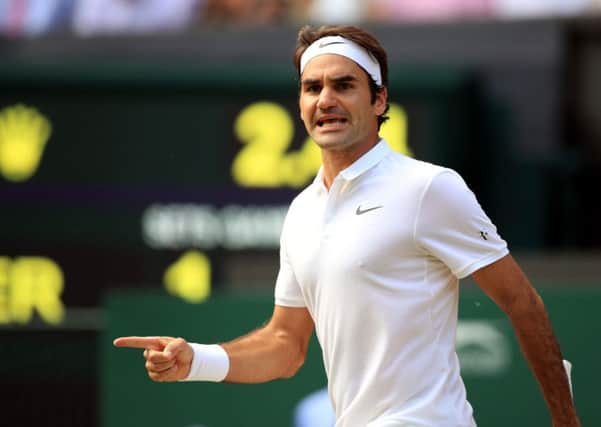 Roger Federer is through to the semi-finals at Wimbledon