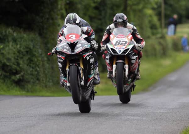 Michael Dunlop (MD Racing BMW) and Derek Sheils (Burrows Suzuki) shared the honours at Walderstown in the Open and Grand Final races respectively.