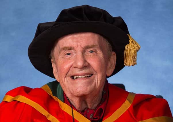 Ivan Cooper, a founding member of the Social Democratic and Labour Party (SDLP), received the honorary degree of Doctor of Laws (LLD) from Ulster University in recognition of distinguished services to peace and reconciliation in Northern Ireland