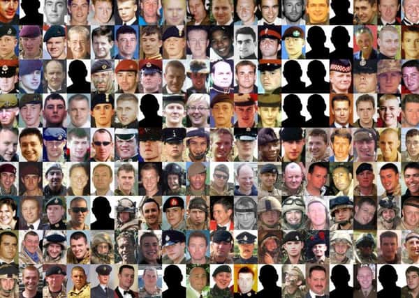 Composite image of the 179 troops that died during the conflict in Iraq