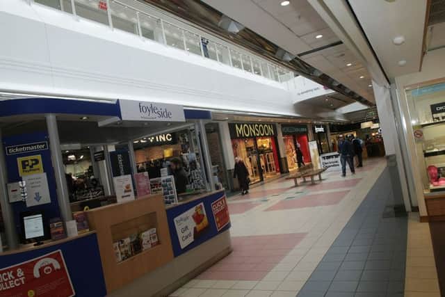 A mystery man gave away money in Foyleside Shopping Centre on Tuesday.