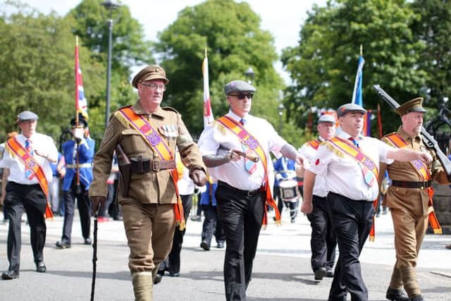 The heroes of the Ulster Division at the Battle of the Somme were honoured during the Lisburn parade