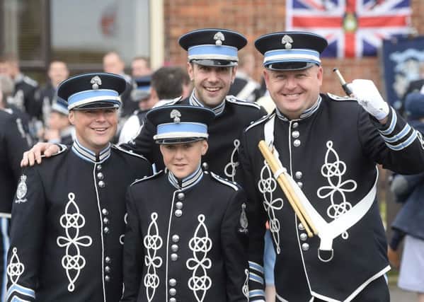 Pictured are members of the Flutes and Drums Band in Donaghadee. Picture Mark Marlow/Pacemaker Press