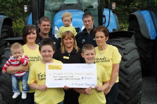 The McMurray family from Hillsborough have raised an incredible Â£6,145.08 in memory of the late Ivan McMurray with a tractor run and barbecue