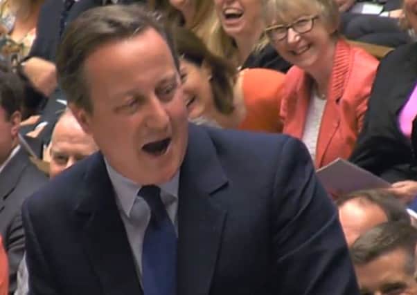 Prime Minister David Cameron during his last Prime Minister's Questions in the House of Commons