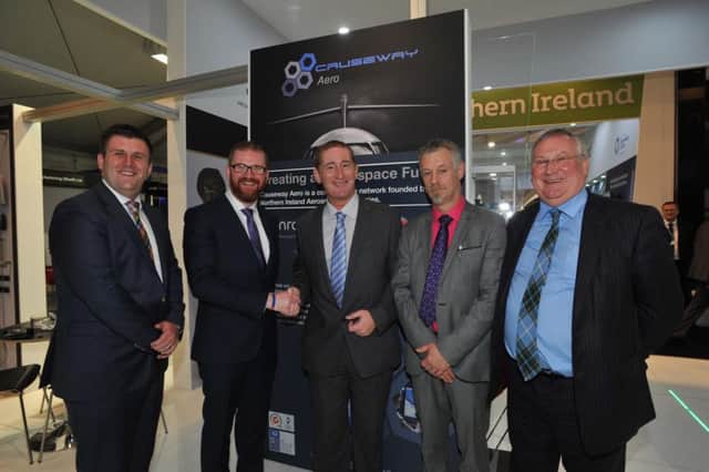 The province has had a significant presence at the Farnborough Air Show where earlier this week Mr Hamilton attended the launch of Causeway Aero, a new collaboration bringing together local firms BASE, Denroy Plastics, Moyola Precision Engineering, Dontaur Precision Engineering and Hutchinson Aerotech under one brand