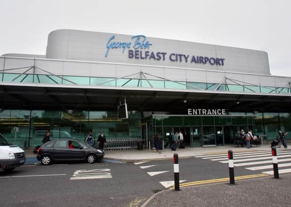 The plane was bound for Belfast City Airport