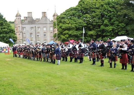 The finale at the Co Antrim Pipe Band Championships