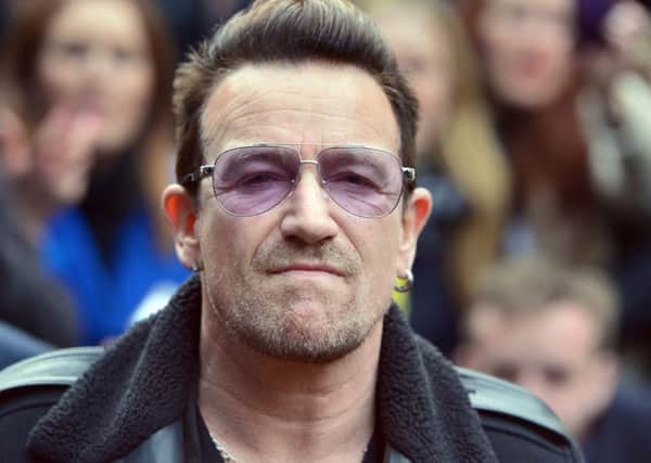 File photo dated 15/11/2014 of U2 star Bono who was reportedly caught up in the lorry attack in Nice, where he was dining in a restaurant near the Promenade des Anglais
