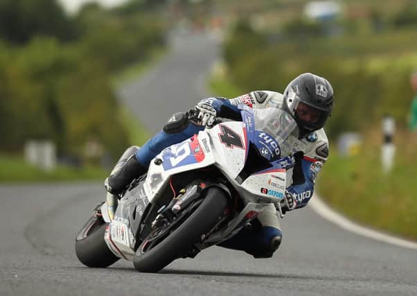 Guy Martin in action at the Ulster Grand Prix last year.