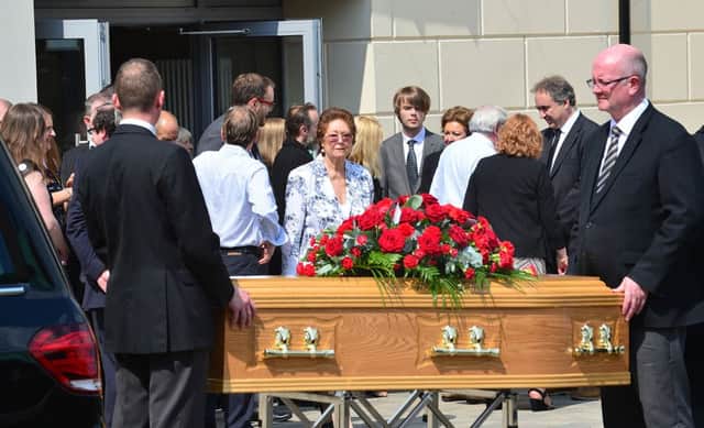 The funeral of Jimmy Johnston takes place at First Comber Presbyterian Church