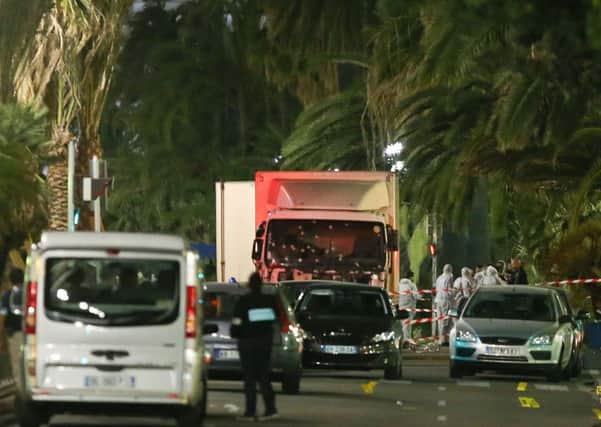 The aftermath of the terrorist atrocity in Nice (AP)