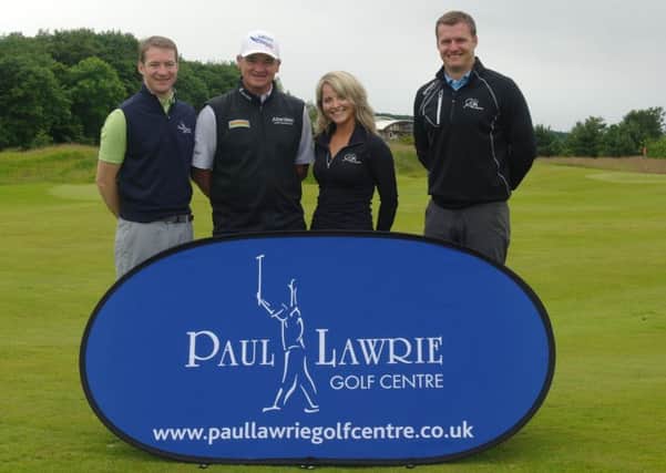 Craig Dempster, Director of Golf, Paul Lawrie Golf Centres, Paul Lawrie, Kirsty Weir and