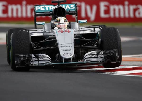 Lewis Hamilton during the first free practice at Hungaroring