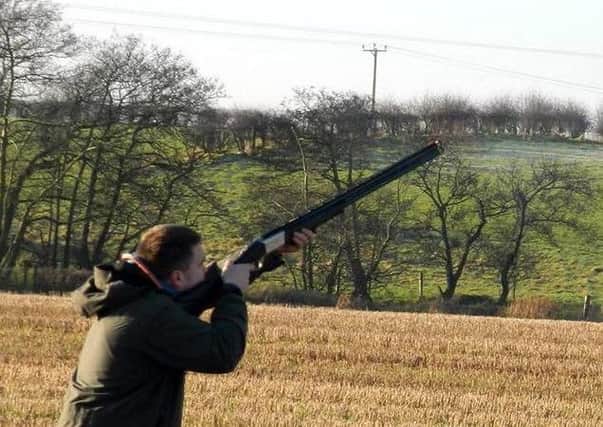 A general image of clay pigeon shooting