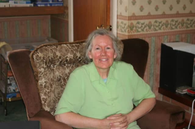 Susan-Anne White in the living room of her Trillick home