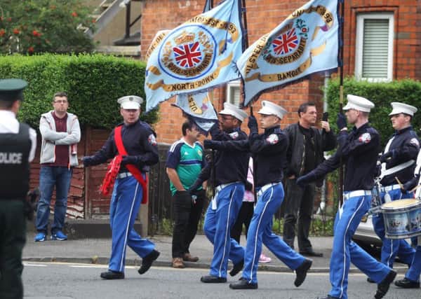 The loyalist parade commemorating Joe Bratty and Raymond Elder passed off without incident