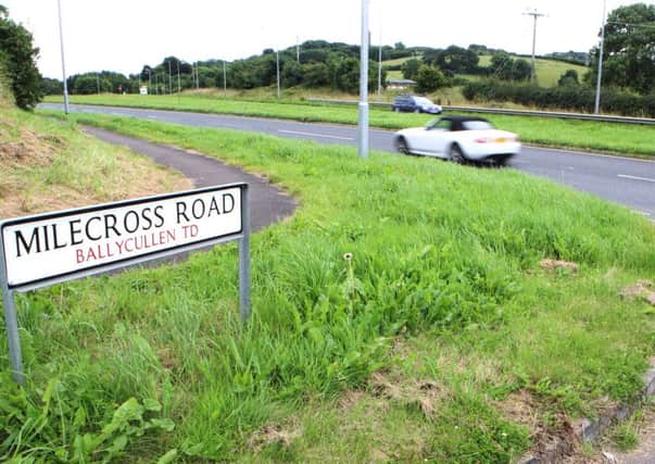 A male motorcyclist has died in a collison on the Belfast Road in Newtownards close to the junction with Milecross Road.