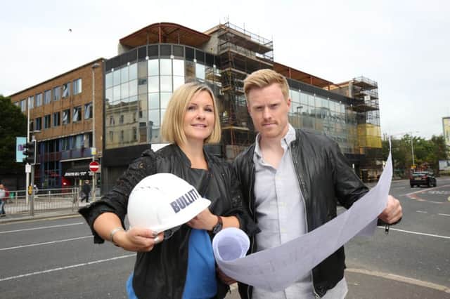 Beannchor directors Petra and Conall Wolsey at the site of the new hotel