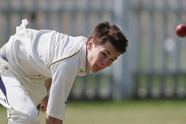 Mark Berry bowling for Lisburn 2nds during Saturday's match against North Antrim 2nds. US1811-507cd