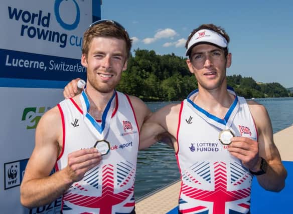 Joel Cassells and Sam Scrimgeour, Gold medal winners  at the 2016 FISA WCII. Peter SPURRIER/Intersport-images