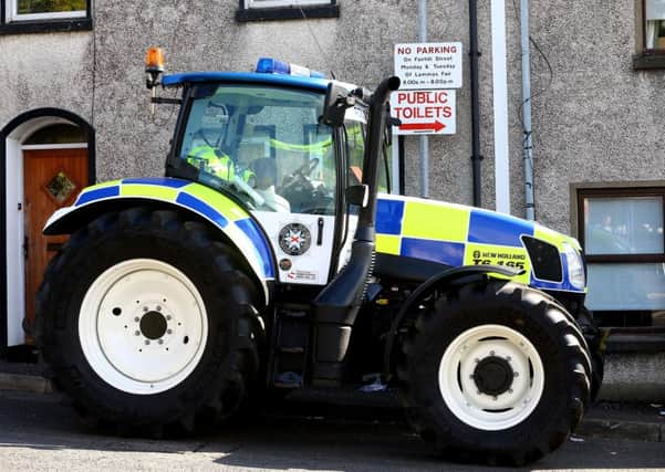The PSNI tractor, pictured at the Ould Lammas Fair in Ballycastle in 2014.