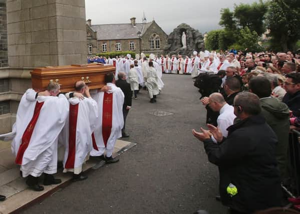 The funeral of Edward Daly