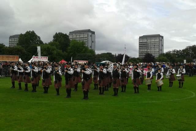 The Pipes and Drums of the Police Service of Northern Ireland were second in grade 2