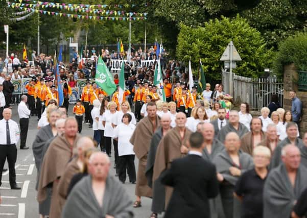 A parade was held in west Belfast on Sunday marking the 35th anniversary of the hunger strike