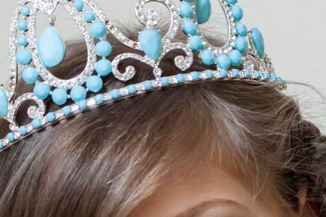 The crown worn by a child beauty pageant winner aged 7