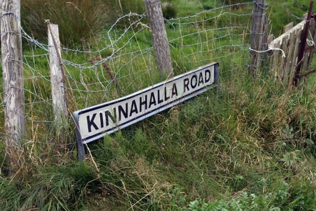 The scene on the Bryansford Road/Kinnahalla Road Hilltown where local farmer Patrick Gerard Livley died following a crash.