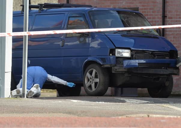 The Adrian Ismay murder scene. Photo Colm Lenaghan/Pacemaker Press