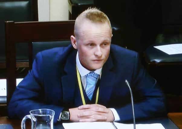Jamie Bryson appears before Stormont's Nama inquiry