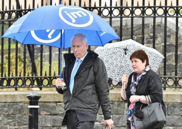 William James and Roberta Young leave Downpatrick Court on Friday